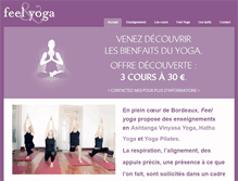 Tablet Screenshot of feelyoga.fr